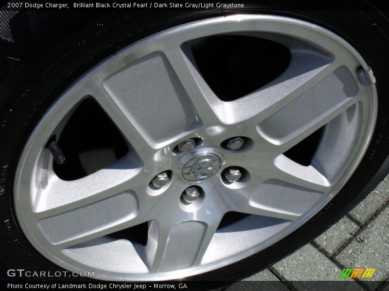 Brilliant Black Crystal Pearl / Dark Slate Gray/Light Graystone 2007 Dodge Charger