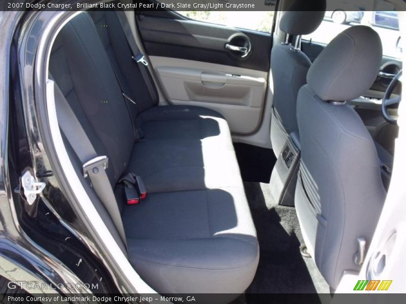 Brilliant Black Crystal Pearl / Dark Slate Gray/Light Graystone 2007 Dodge Charger