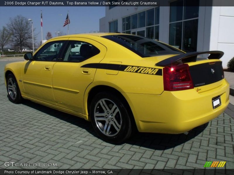 Top Banana Yellow / Dark Slate Gray/Light Graystone 2006 Dodge Charger R/T Daytona