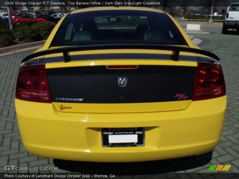Top Banana Yellow / Dark Slate Gray/Light Graystone 2006 Dodge Charger R/T Daytona