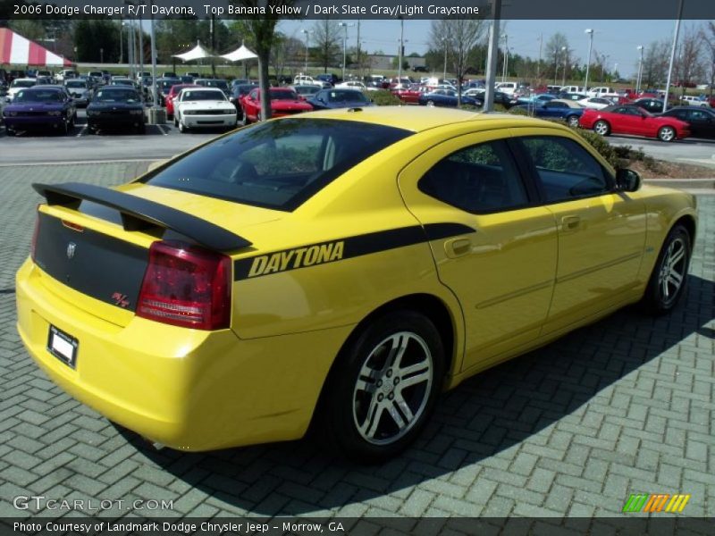 Top Banana Yellow / Dark Slate Gray/Light Graystone 2006 Dodge Charger R/T Daytona