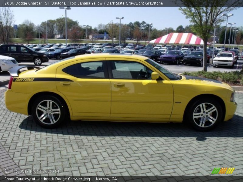 Top Banana Yellow / Dark Slate Gray/Light Graystone 2006 Dodge Charger R/T Daytona