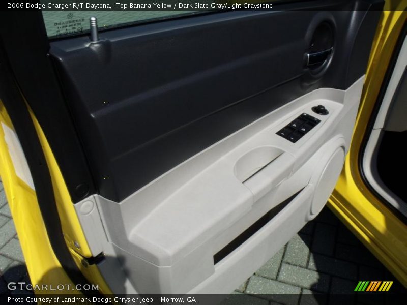 Top Banana Yellow / Dark Slate Gray/Light Graystone 2006 Dodge Charger R/T Daytona