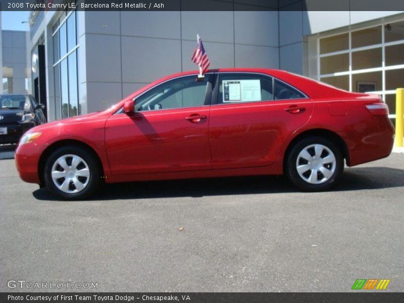 Barcelona Red Metallic / Ash 2008 Toyota Camry LE