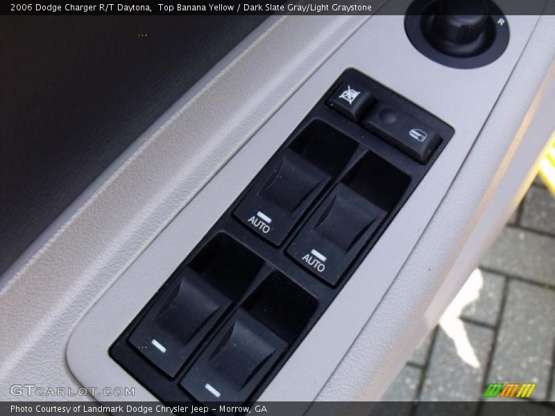 Top Banana Yellow / Dark Slate Gray/Light Graystone 2006 Dodge Charger R/T Daytona