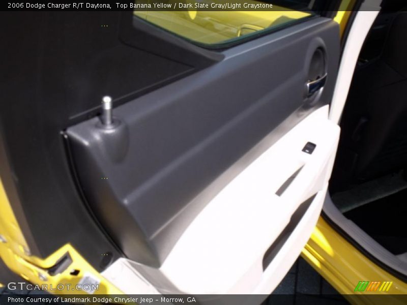 Top Banana Yellow / Dark Slate Gray/Light Graystone 2006 Dodge Charger R/T Daytona