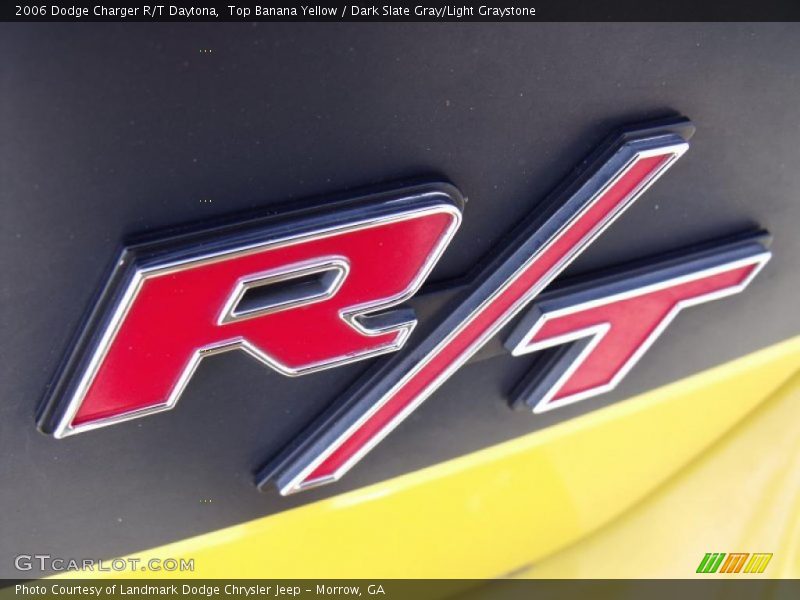 Top Banana Yellow / Dark Slate Gray/Light Graystone 2006 Dodge Charger R/T Daytona