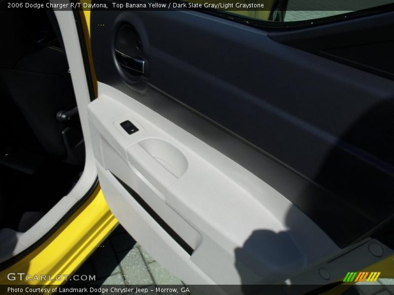 Top Banana Yellow / Dark Slate Gray/Light Graystone 2006 Dodge Charger R/T Daytona