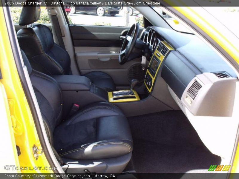 Top Banana Yellow / Dark Slate Gray/Light Graystone 2006 Dodge Charger R/T Daytona