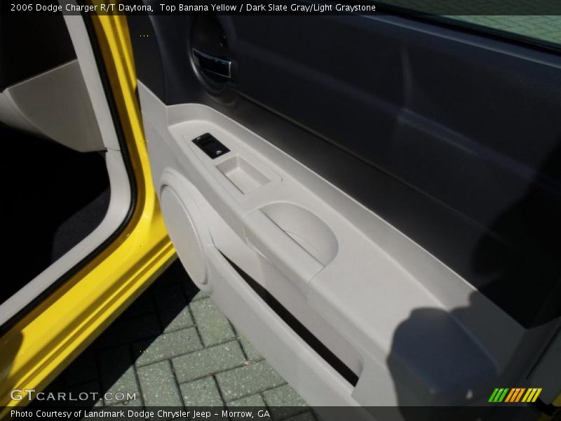 Top Banana Yellow / Dark Slate Gray/Light Graystone 2006 Dodge Charger R/T Daytona