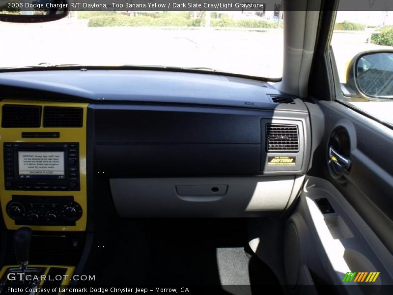 Top Banana Yellow / Dark Slate Gray/Light Graystone 2006 Dodge Charger R/T Daytona
