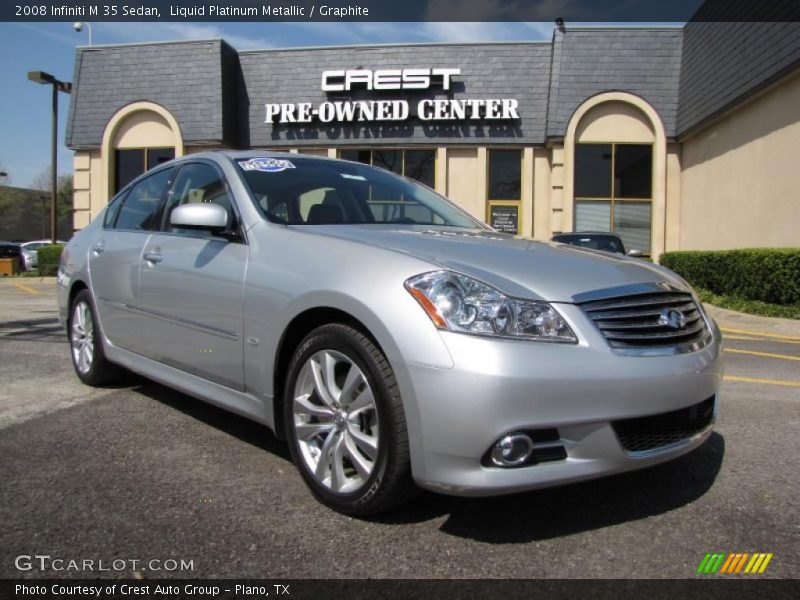 Liquid Platinum Metallic / Graphite 2008 Infiniti M 35 Sedan