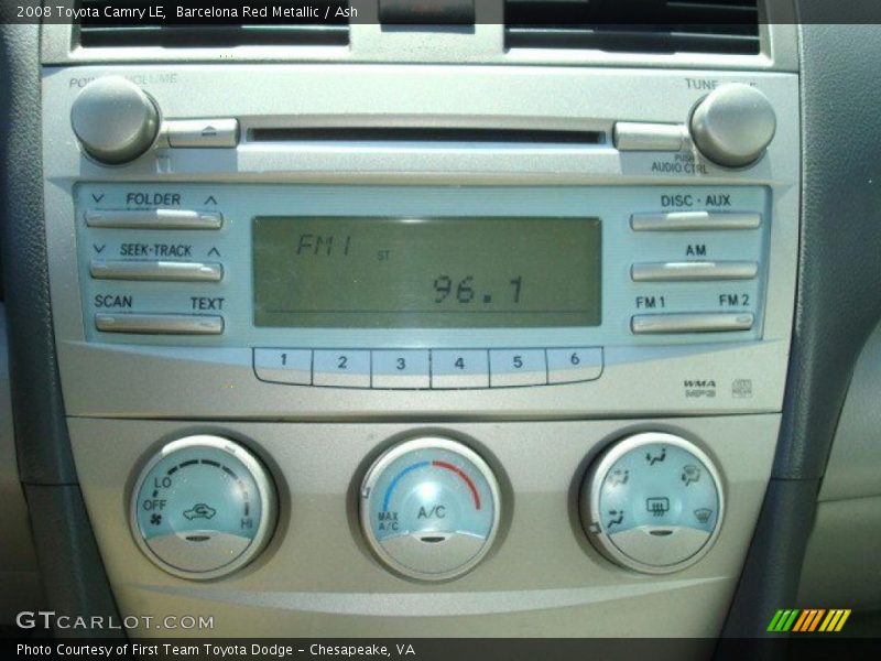 Barcelona Red Metallic / Ash 2008 Toyota Camry LE