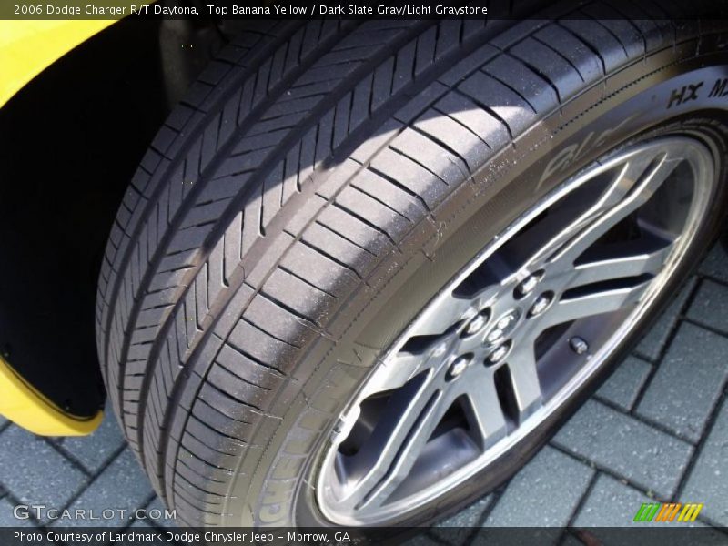 Top Banana Yellow / Dark Slate Gray/Light Graystone 2006 Dodge Charger R/T Daytona