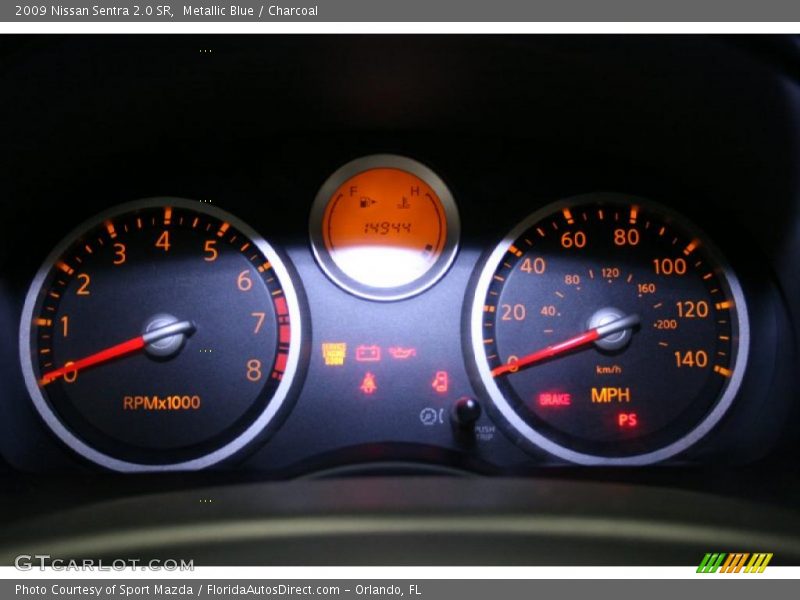 Metallic Blue / Charcoal 2009 Nissan Sentra 2.0 SR