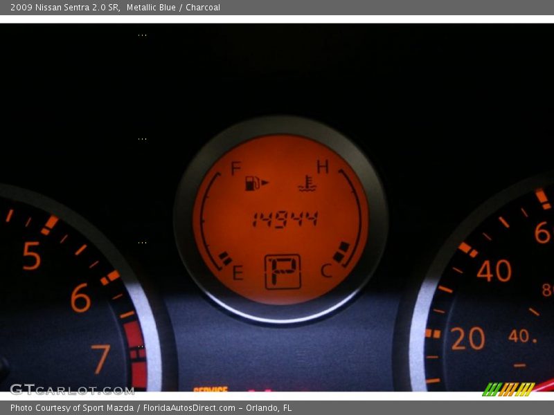 Metallic Blue / Charcoal 2009 Nissan Sentra 2.0 SR