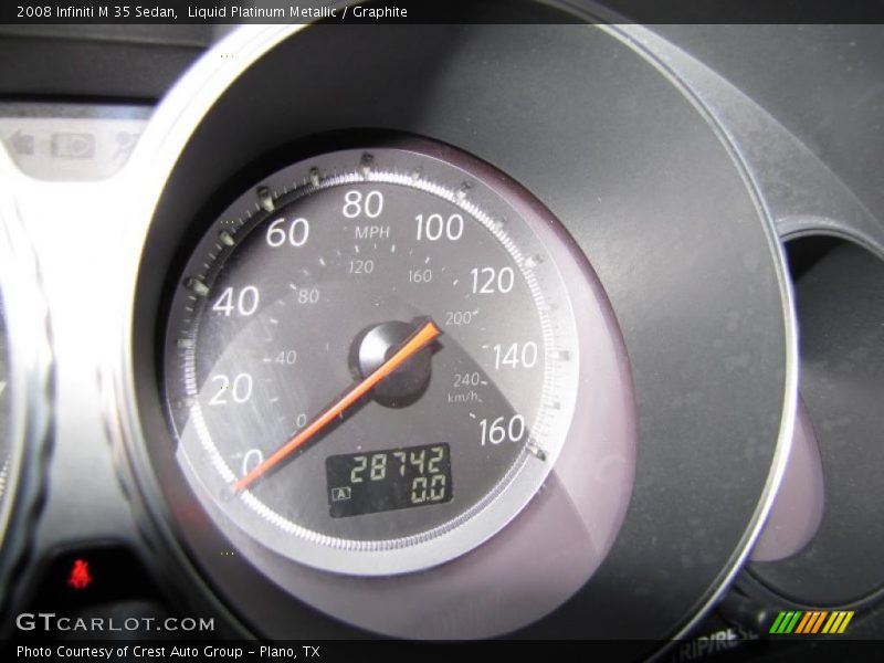 Liquid Platinum Metallic / Graphite 2008 Infiniti M 35 Sedan