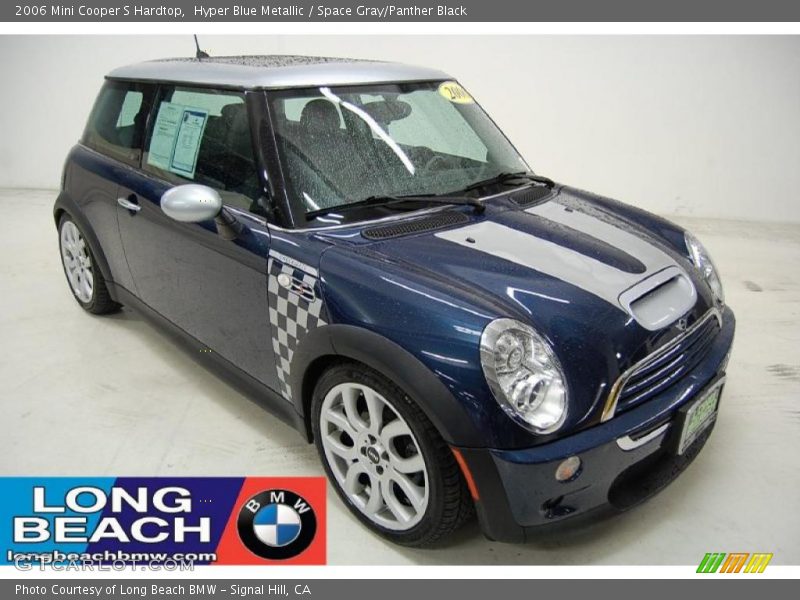Hyper Blue Metallic / Space Gray/Panther Black 2006 Mini Cooper S Hardtop
