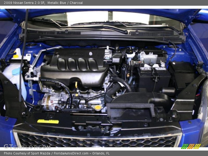 Metallic Blue / Charcoal 2009 Nissan Sentra 2.0 SR