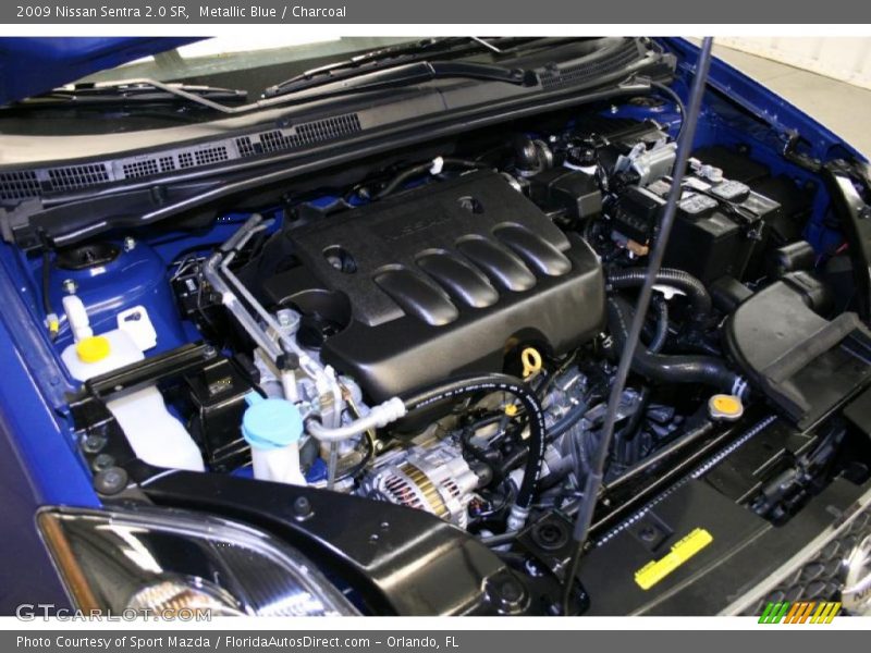 Metallic Blue / Charcoal 2009 Nissan Sentra 2.0 SR