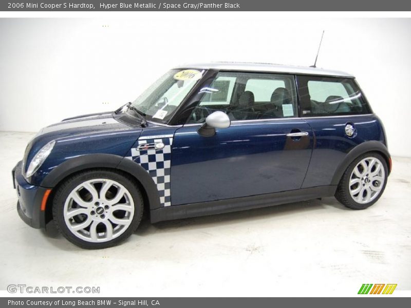 Hyper Blue Metallic / Space Gray/Panther Black 2006 Mini Cooper S Hardtop