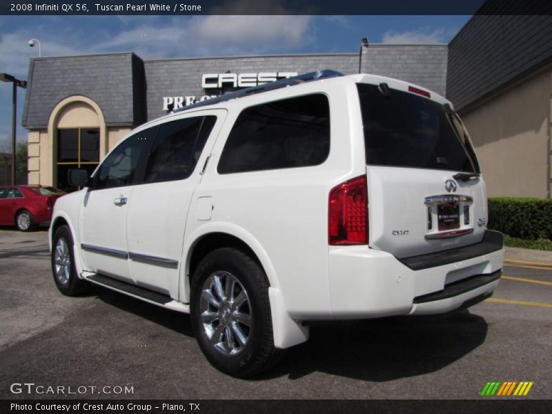 Tuscan Pearl White / Stone 2008 Infiniti QX 56