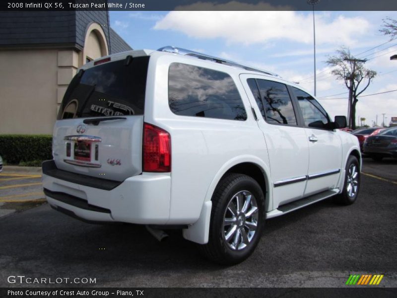 Tuscan Pearl White / Stone 2008 Infiniti QX 56