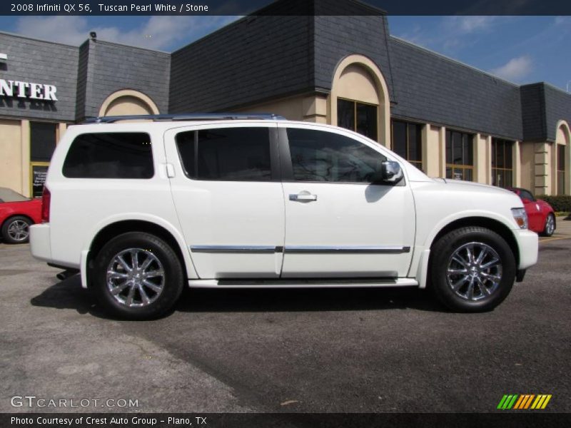 Tuscan Pearl White / Stone 2008 Infiniti QX 56
