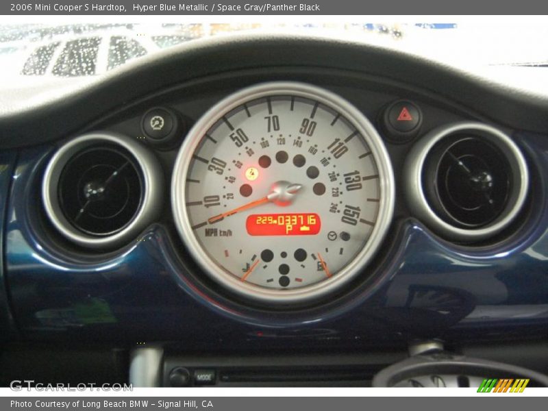 Hyper Blue Metallic / Space Gray/Panther Black 2006 Mini Cooper S Hardtop