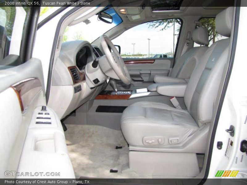 Tuscan Pearl White / Stone 2008 Infiniti QX 56