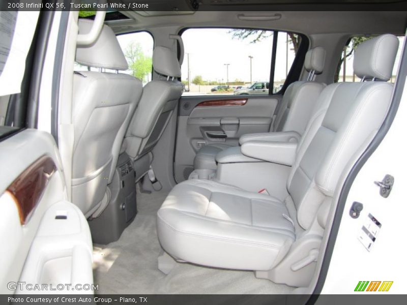 Tuscan Pearl White / Stone 2008 Infiniti QX 56