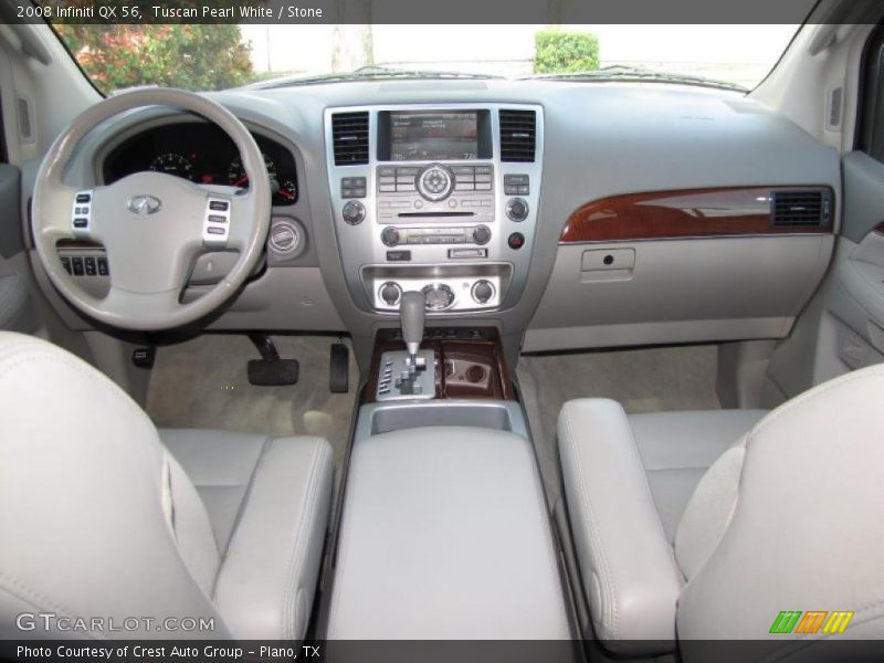 Tuscan Pearl White / Stone 2008 Infiniti QX 56