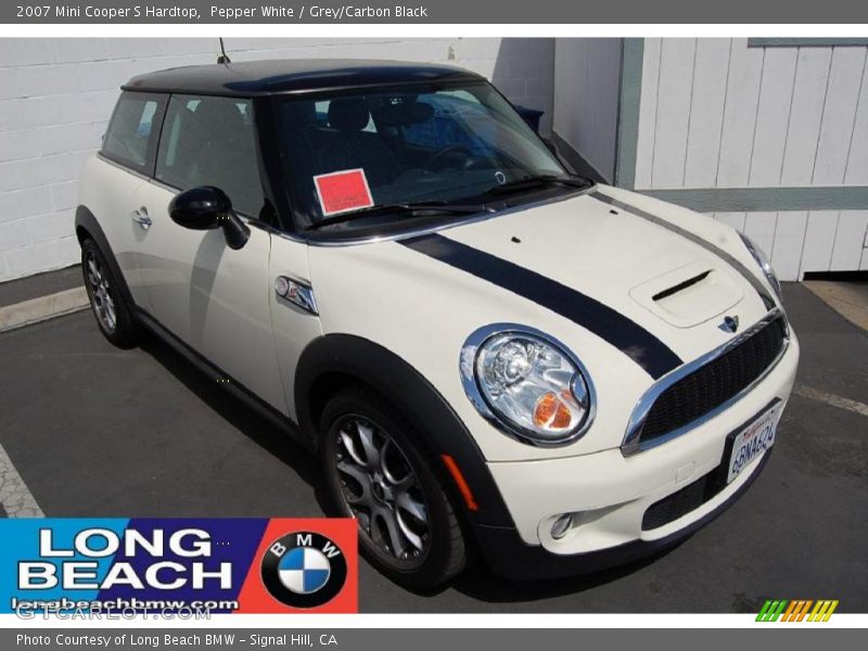 Pepper White / Grey/Carbon Black 2007 Mini Cooper S Hardtop