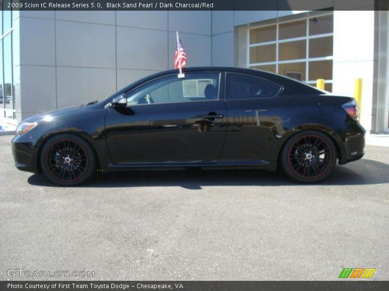 Black Sand Pearl / Dark Charcoal/Red 2009 Scion tC Release Series 5.0