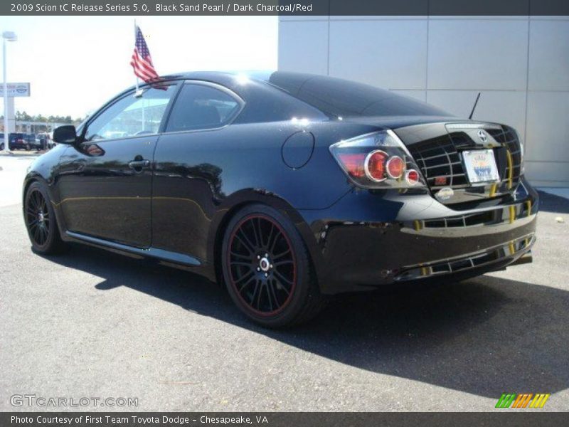 Black Sand Pearl / Dark Charcoal/Red 2009 Scion tC Release Series 5.0