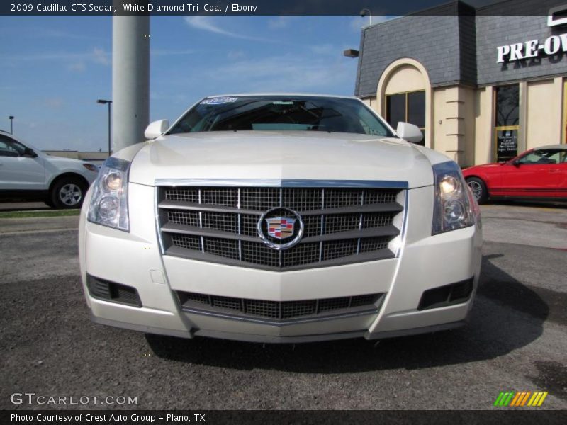 White Diamond Tri-Coat / Ebony 2009 Cadillac CTS Sedan