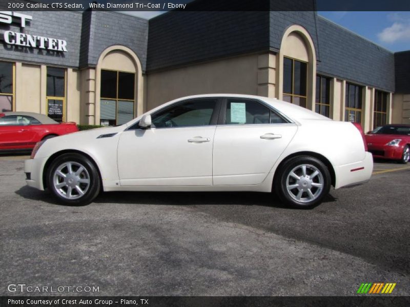 White Diamond Tri-Coat / Ebony 2009 Cadillac CTS Sedan