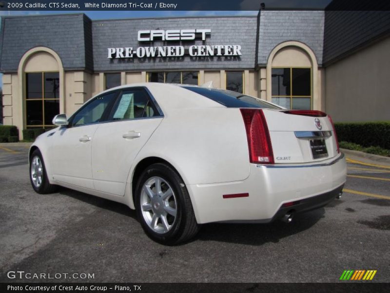 White Diamond Tri-Coat / Ebony 2009 Cadillac CTS Sedan