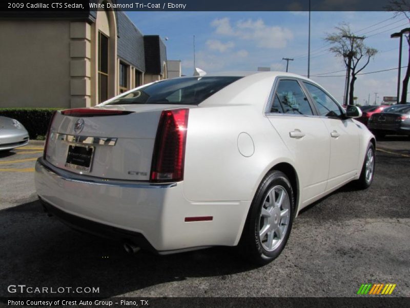White Diamond Tri-Coat / Ebony 2009 Cadillac CTS Sedan