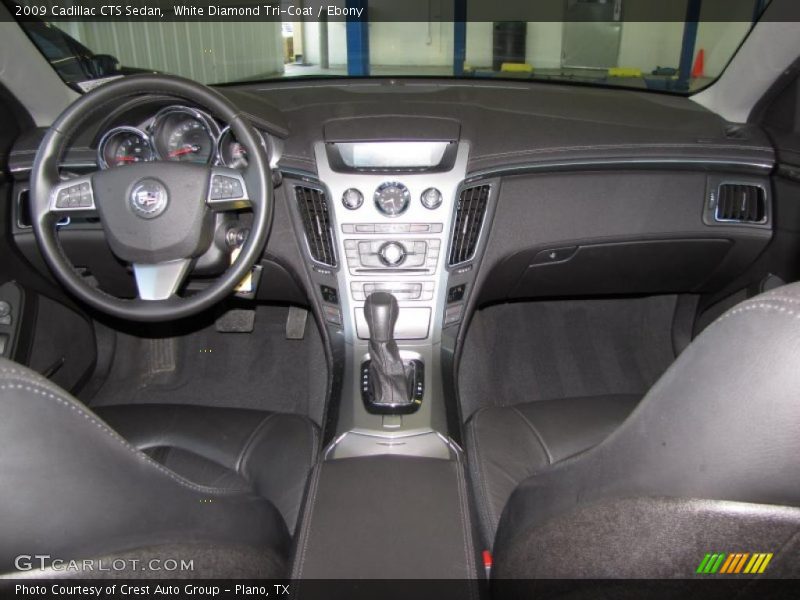 White Diamond Tri-Coat / Ebony 2009 Cadillac CTS Sedan