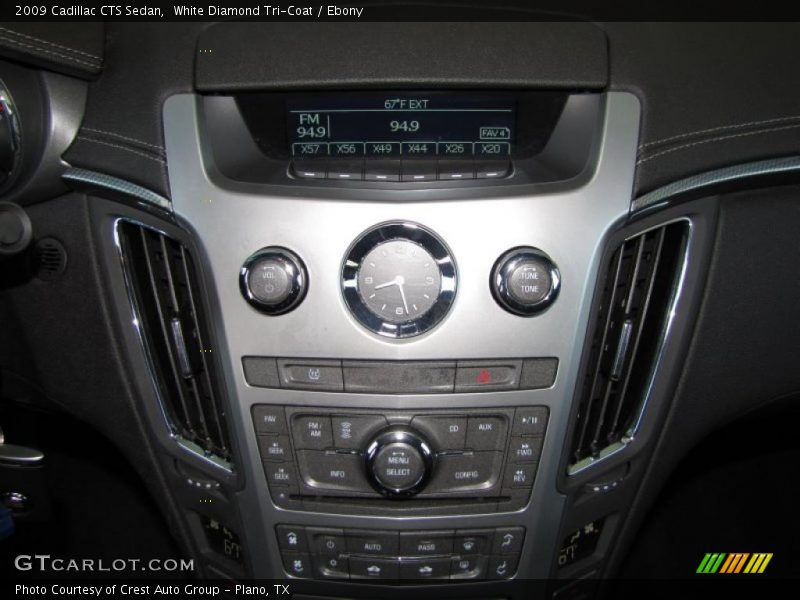 White Diamond Tri-Coat / Ebony 2009 Cadillac CTS Sedan