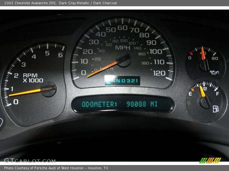 Dark Gray Metallic / Dark Charcoal 2003 Chevrolet Avalanche Z66