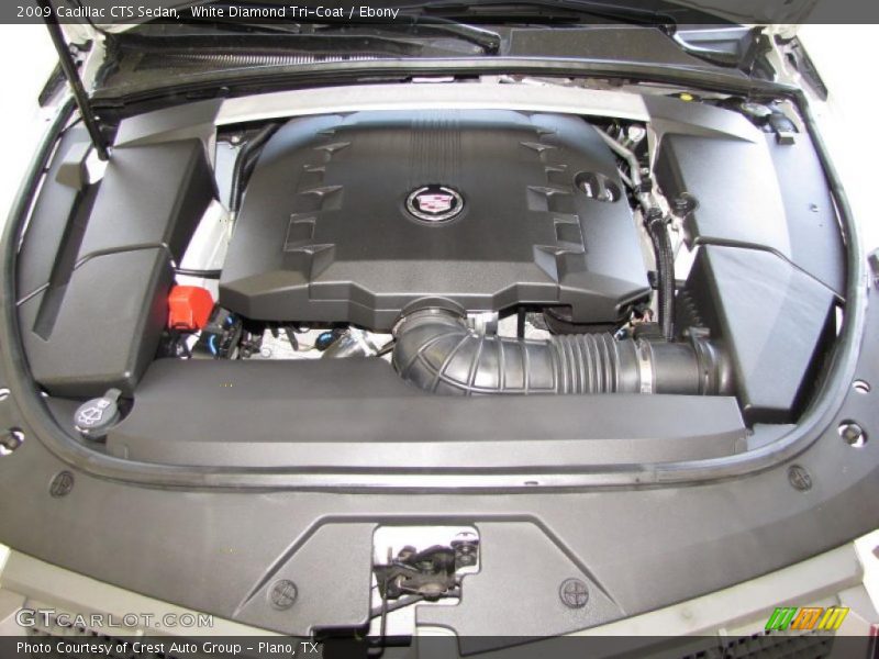 White Diamond Tri-Coat / Ebony 2009 Cadillac CTS Sedan