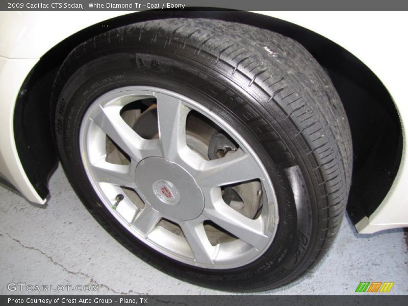 White Diamond Tri-Coat / Ebony 2009 Cadillac CTS Sedan