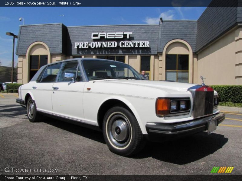White / Gray 1985 Rolls-Royce Silver Spur