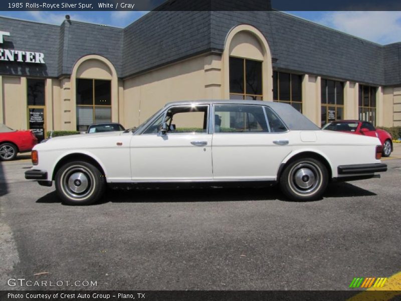 White / Gray 1985 Rolls-Royce Silver Spur