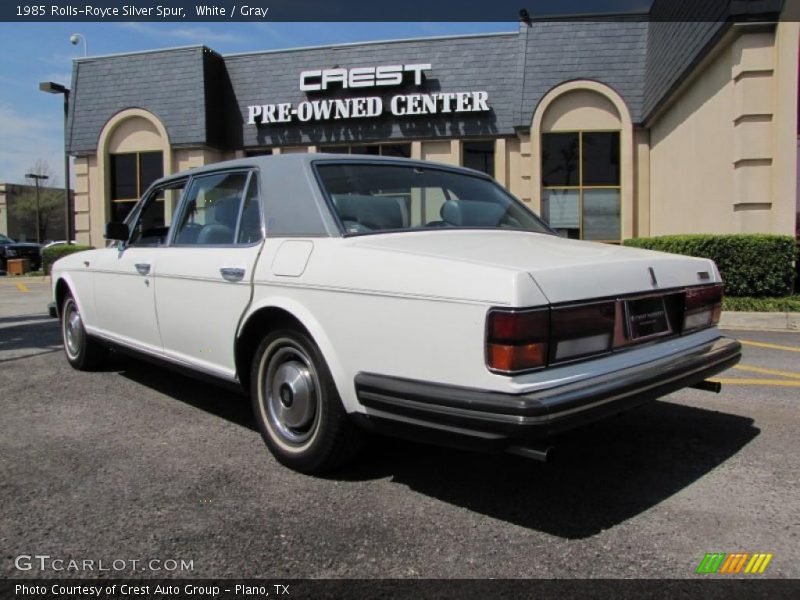 White / Gray 1985 Rolls-Royce Silver Spur