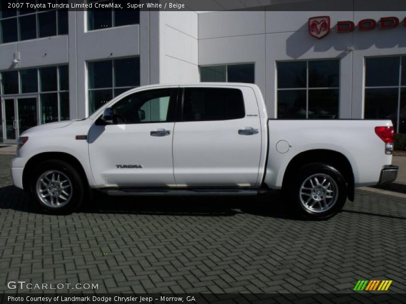 Super White / Beige 2007 Toyota Tundra Limited CrewMax