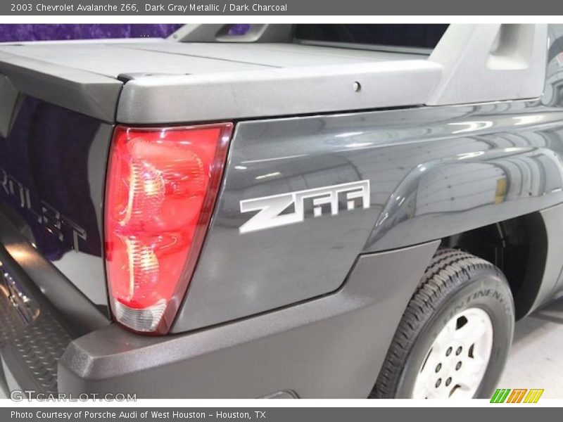 Dark Gray Metallic / Dark Charcoal 2003 Chevrolet Avalanche Z66