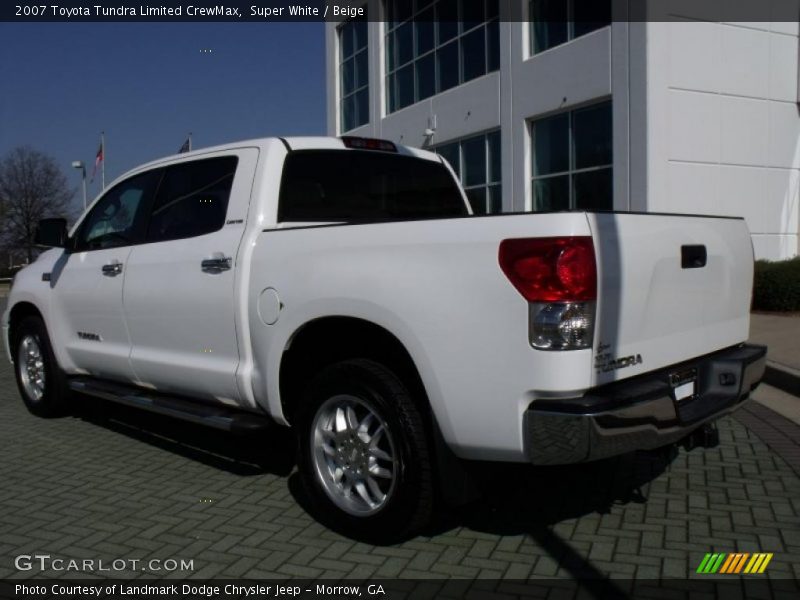 Super White / Beige 2007 Toyota Tundra Limited CrewMax